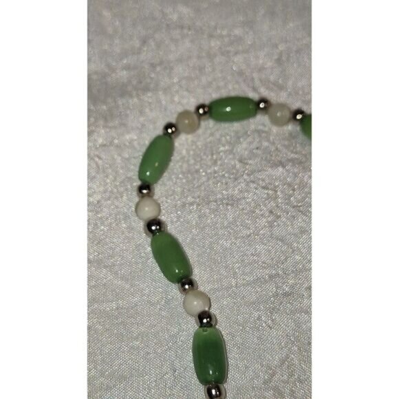 Women's Bracelet Green Gemstone Elegant Moonstone Vintage Boho Mystical - Picture 7 of 7